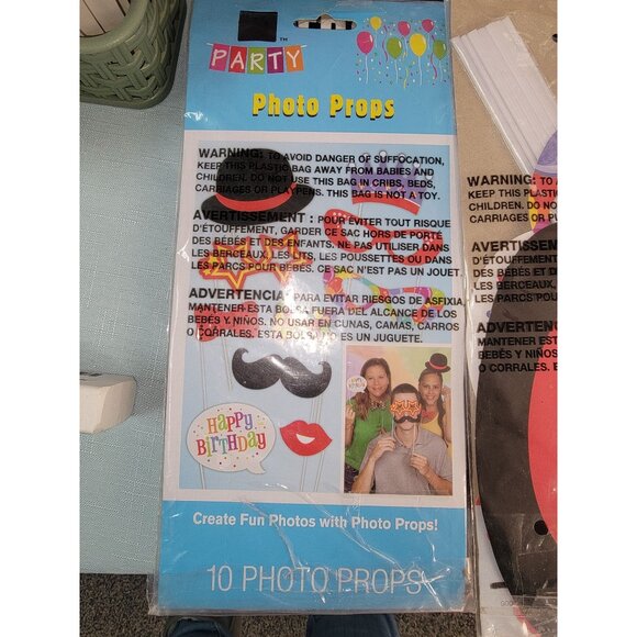 Party Photo Props Set For Birthdays & Celebrations - Picture 3 of 4